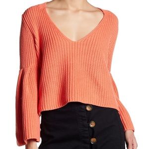 Free People Damsel Bell Sleeve Sweater